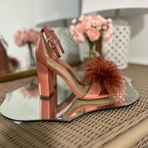 2026 Spring Trend Alert! Elegant Feathered Women's Heels in Pink